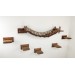 Cat climbing wall set – bridge and step perches for active cats