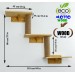 Cat shelves triple wall mounted bed - Multi-level elevated feline retreat