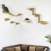 Modern wooden cat wall furniture with bridge