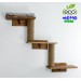 Cat shelves triple wall mounted bed - Multi-level elevated feline retreat