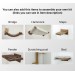 Cat furniture set with bridge and scratcher – cozy climbing tower