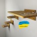 Cat shelves wooden cat food shelf
