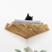 Wall mounted corner shelf