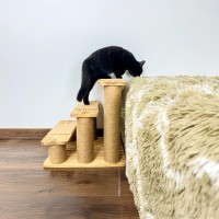Cat scratching post, wooden pet stairs