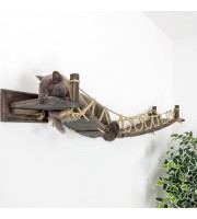 Wooden cat bridge – wall or ceiling walkway for kittens