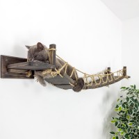Wooden cat bridge – wall or ceiling walkway for kittens