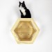 Stylish hexagon wall bed for cats – perfect for cat moms