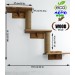 Cat shelves triple wall mounted bed - Multi-level elevated feline retreat