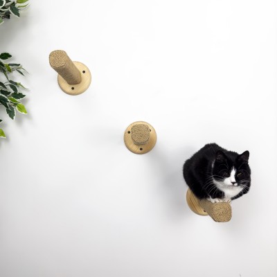 Cat steps for wall, sisal rope
