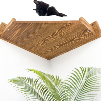 Corner cat bed wall mounted