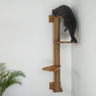 Cat climber, wall-mounted scratching post