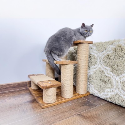 Cat steps for bed, scratch furniture