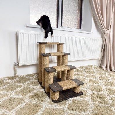 Small cat scratcher, kitten steps for bed